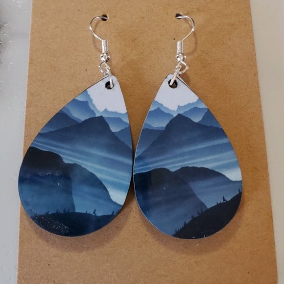 Mountains Teardrop Earrings - Picture 2 of 5